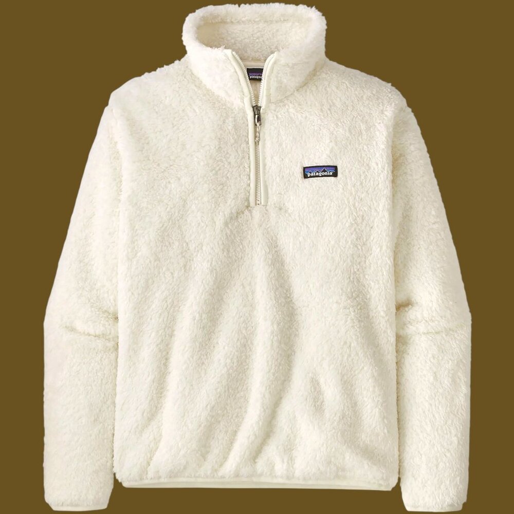 Patagonia Women's Los Gatos 1/4-Zip White Pullover Fleece Style #25236 Sz. Large